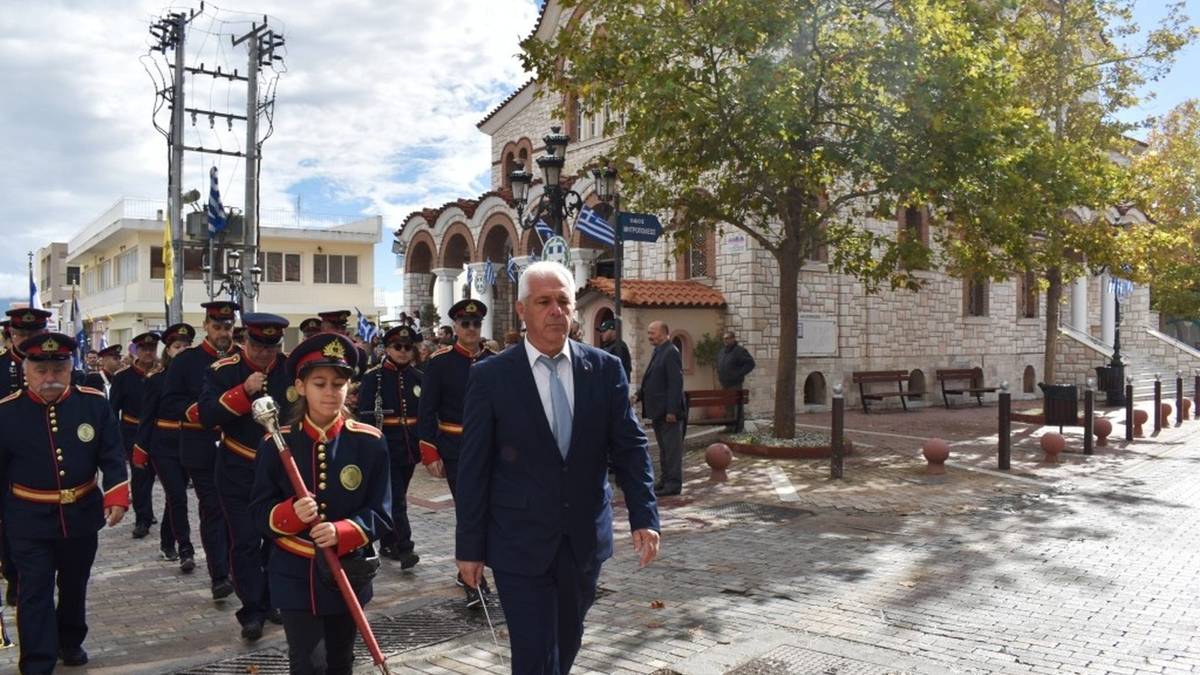 Στιγμιότυπο από τη δοξολογία για την 28η Οκτωβρίου στα Άνω Λιόσια