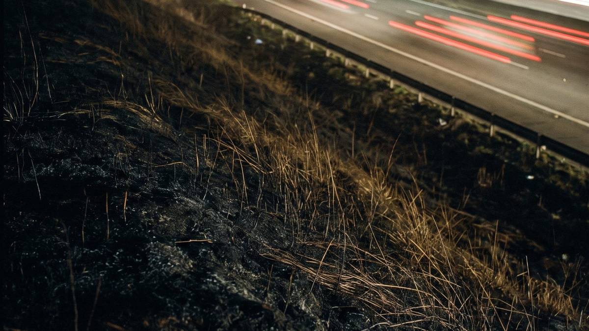 Ενδεικτική εικόνα δρόμου με κίνηση οχημάτων τη νύχτα. Δημιουργήθηκε με AI.
