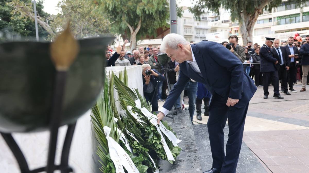 Στιγμιότυπο από τις εκδηλώσεις για την 28η Οκτωβρίου στο Ηράκλειο