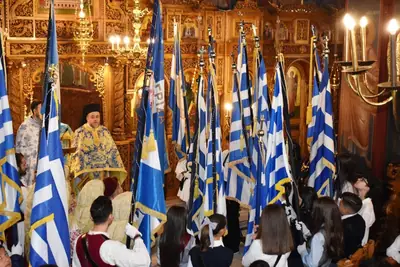Δοξολογία για την 28η Οκτωβρίου στα Άνω Λιόσια — φωτογραφία 1 από 29