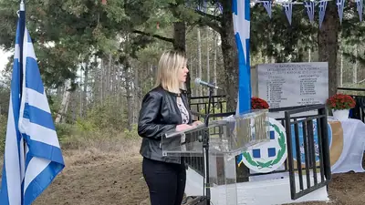 Η εκδήλωση μνήμης του Δήμου Κιλκίς για τα Μαρτυρικά Χωριά του ανατολικού Κιλκίς στο Μνημείο Πεσόντων — φωτογραφία 4 από 21