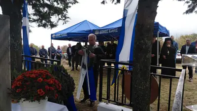 Η εκδήλωση μνήμης του Δήμου Κιλκίς για τα Μαρτυρικά Χωριά του ανατολικού Κιλκίς στο Μνημείο Πεσόντων — φωτογραφία 16 από 21