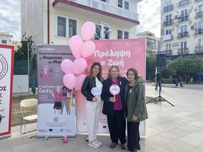 Δράση για τον καρκίνο του μαστού στο Μεσολόγγι — φωτογραφία 3 από 10