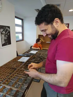 Σεμινάριο κλασικής τυπογραφίας, Βικελαία Δημοτική Βιβλιοθήκη, Ηράκλειο — φωτογραφία 4 από 5